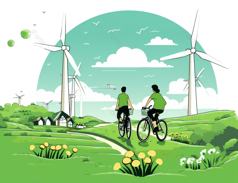 环境图片,环境保护元素,植物PNG,女性免抠素材